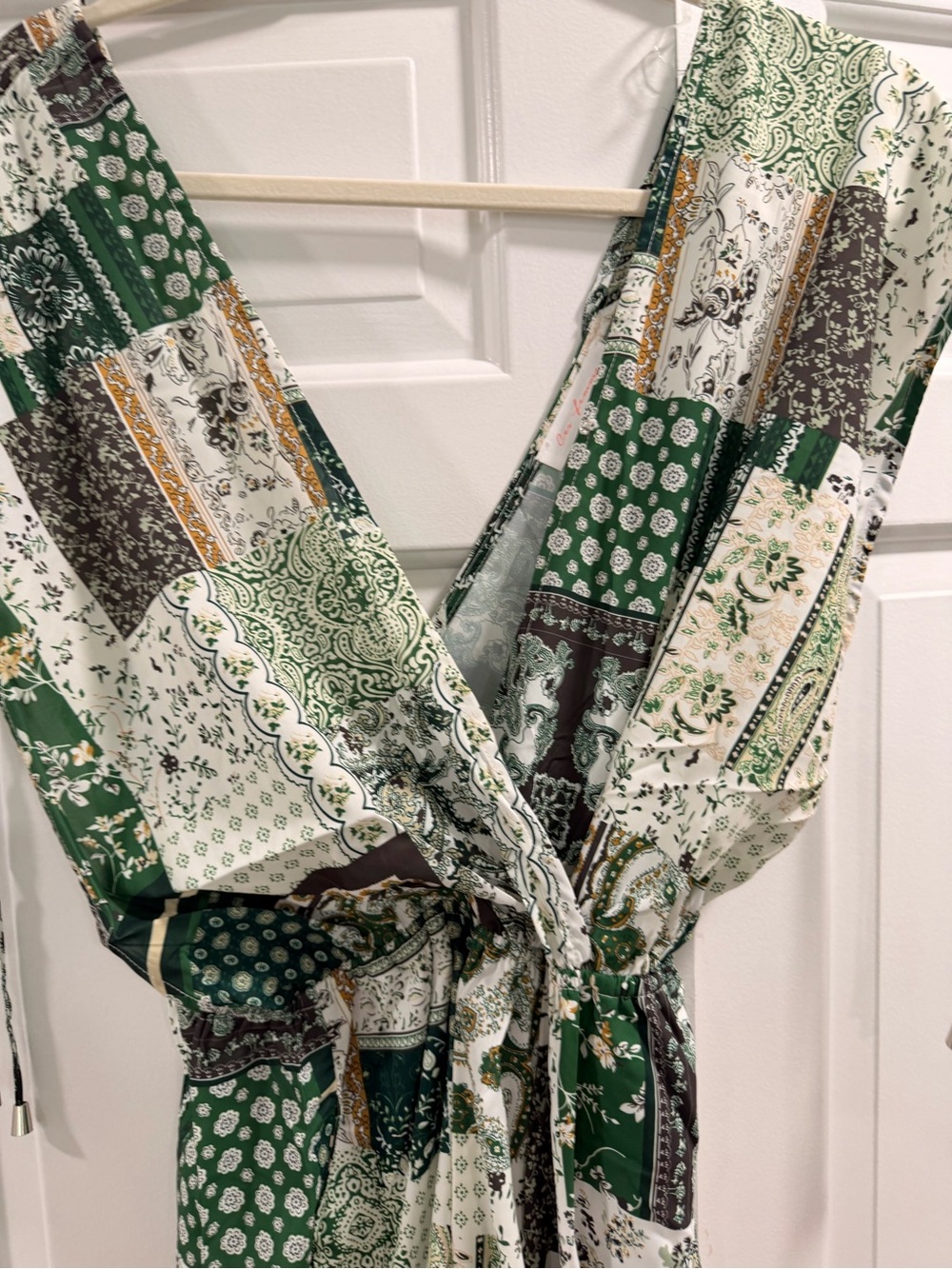 Ces Femme Green Patchwork romper - Picture 3 of 6